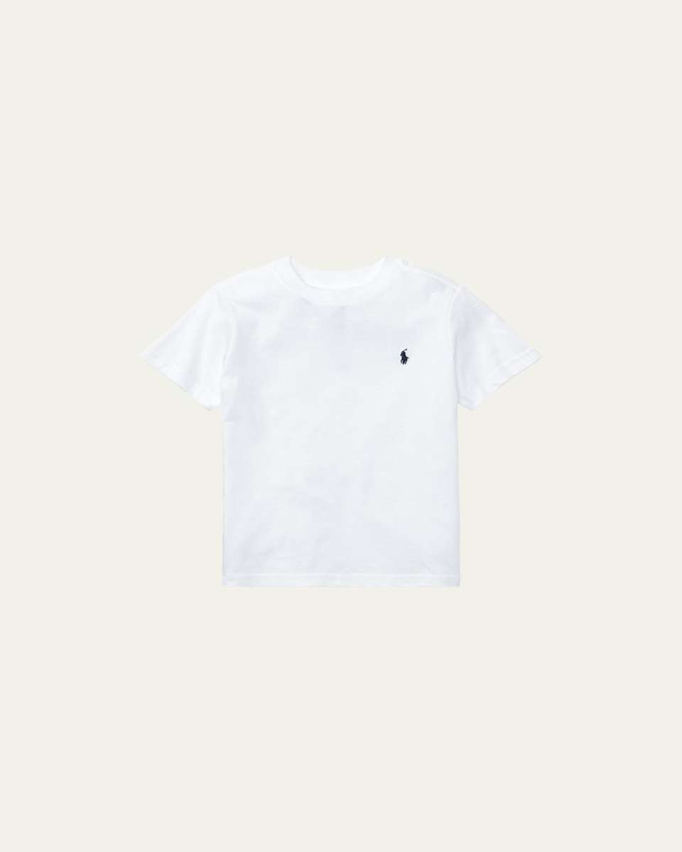 Boy's Cotton Jersey Crewneck Tee, Size S-XL